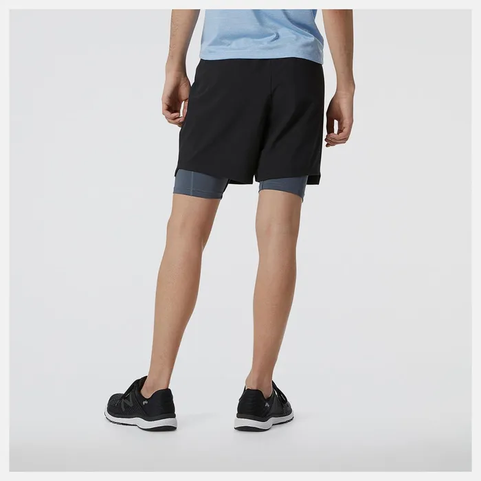 Men RWTech 7 Inch 2in1 Short Black New Balance Shorts