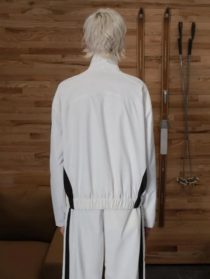 Men Rhude Outerwear SKI TRACK JACKET Whiteblack