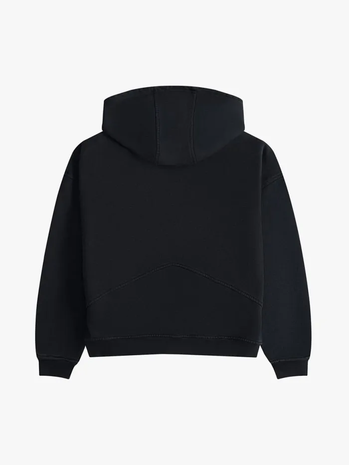 Men Rhude Sweatshirts PARCOURS DES CHAMPIONS FULL ZIP HOODIE Vtg Black