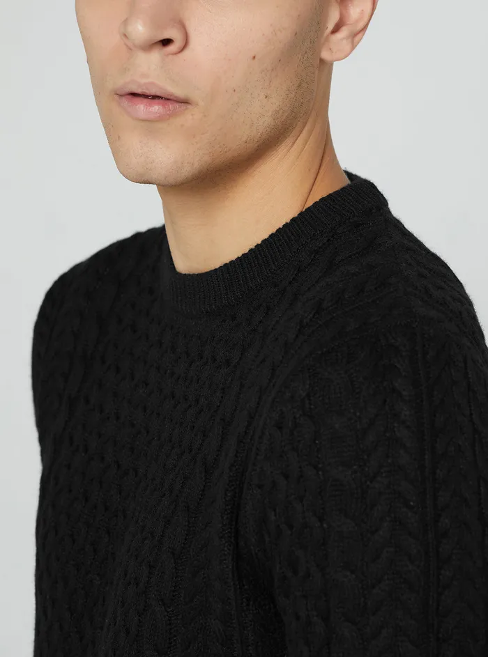 Men Sweaters and Knits GUESS Black Paise Norvegian Jumper Men Sweaters and Knits GUESS Black Paise Norvegian Jumper