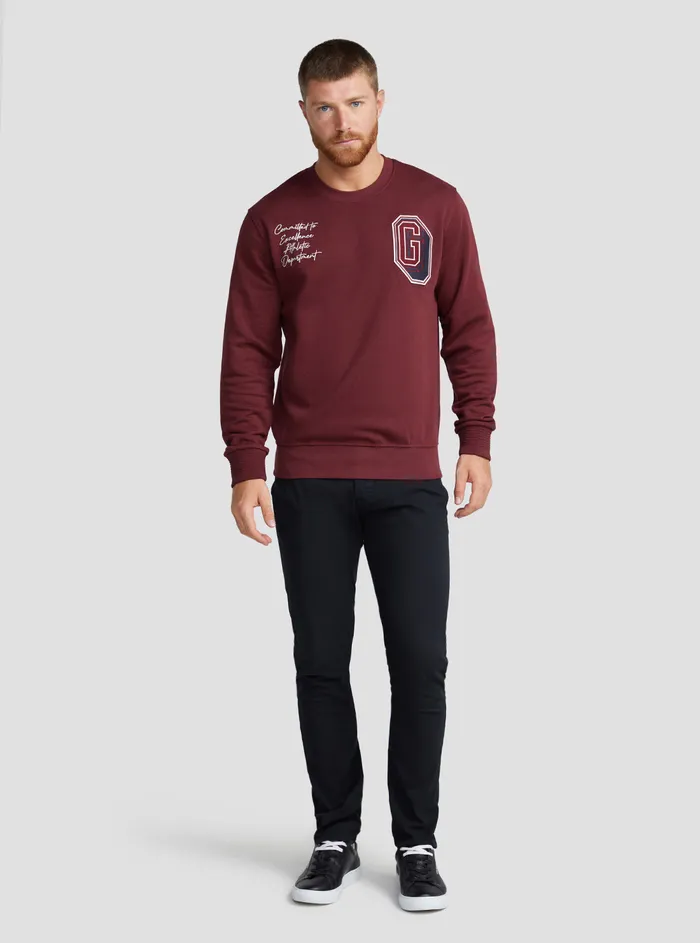 Men Sweaters and Knits GUESS Vino Yustin Logo Embroidered Jumper Men Sweaters and Knits GUESS Vino Yustin Logo Embroidered Jumper