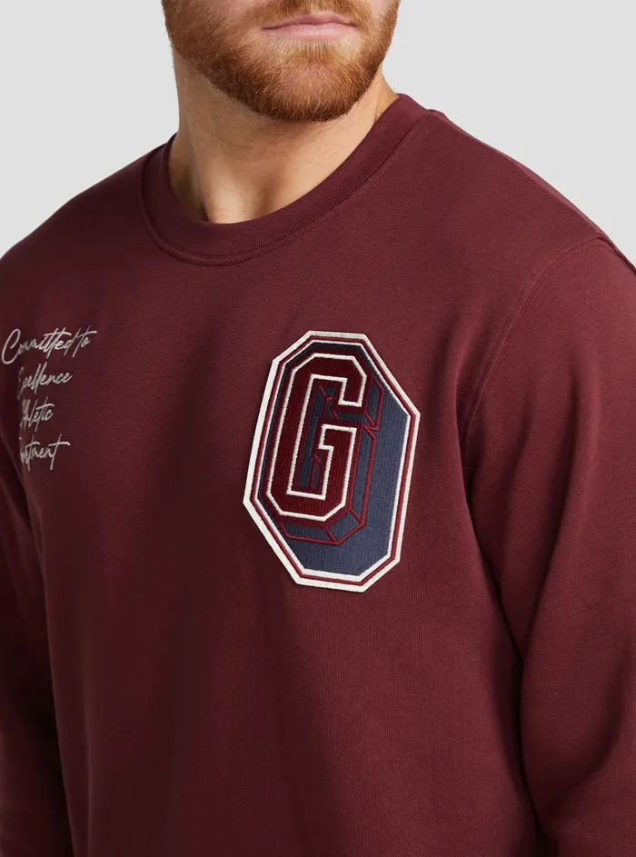 Men Sweaters and Knits GUESS Vino Yustin Logo Embroidered Jumper Men Sweaters and Knits GUESS Vino Yustin Logo Embroidered Jumper