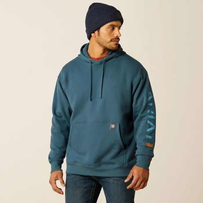 Men Sweatshirts and Hoodies Ariat Rebar Graphic Hoodie Stargazerlarkspur