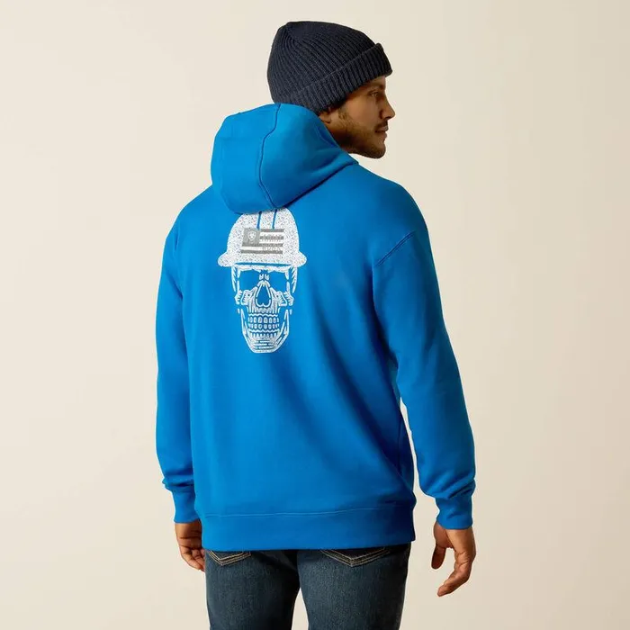 Men Sweatshirts and Hoodies Ariat Rebar Roughneck Pullover Hoodie Imperial Blue