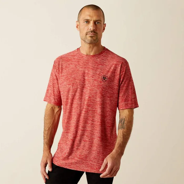 Men TShirts and Polos Ariat Thematic Logo Charger TShirt Haute Red