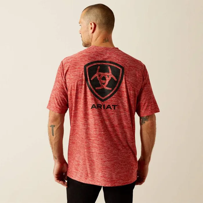 Men TShirts and Polos Ariat Thematic Logo Charger TShirt Haute Red