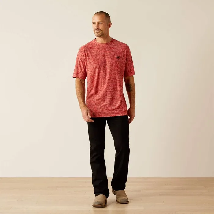 Men TShirts and Polos Ariat Thematic Logo Charger TShirt Haute Red