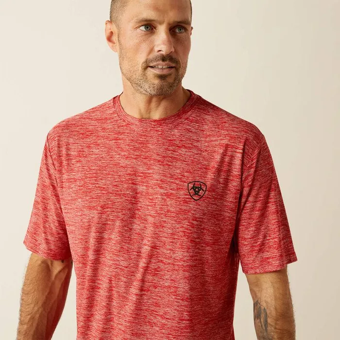 Men TShirts and Polos Ariat Thematic Logo Charger TShirt Haute Red