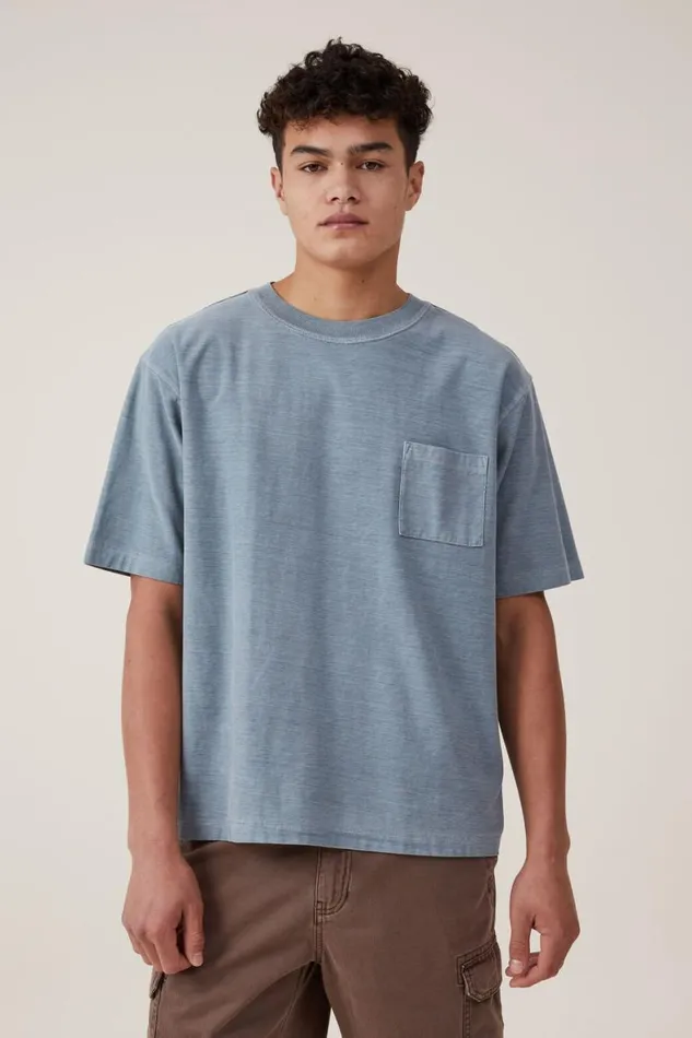Men Tees and Tanks Cotton On Short Fit Reversed TShirt Citadel