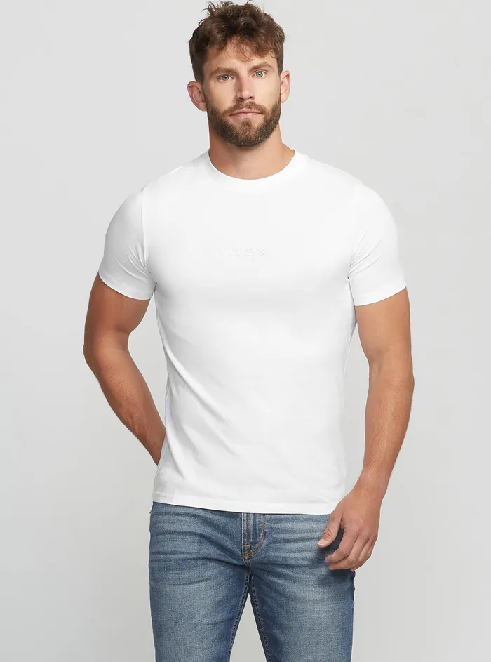 Men Tees and Tanks GUESS Eco White Aidy Tshirt