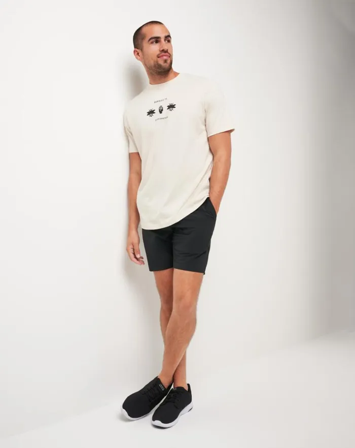 Men Tees TravisMathew BURNLEY WINNING POINT TEE Moonbeam