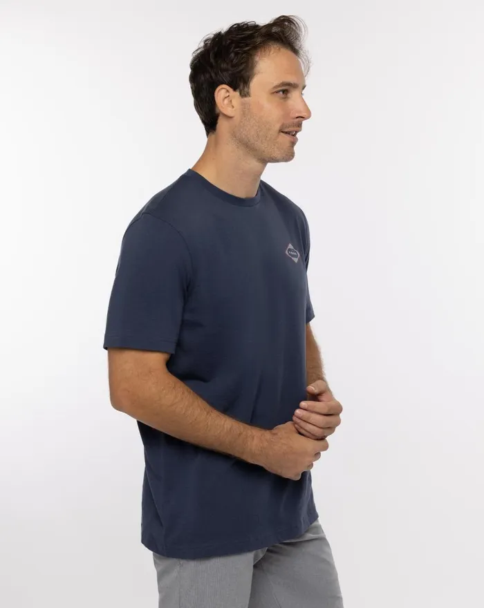 Men Tees TravisMathew ELBOW ROOM TEE Mood Indigo