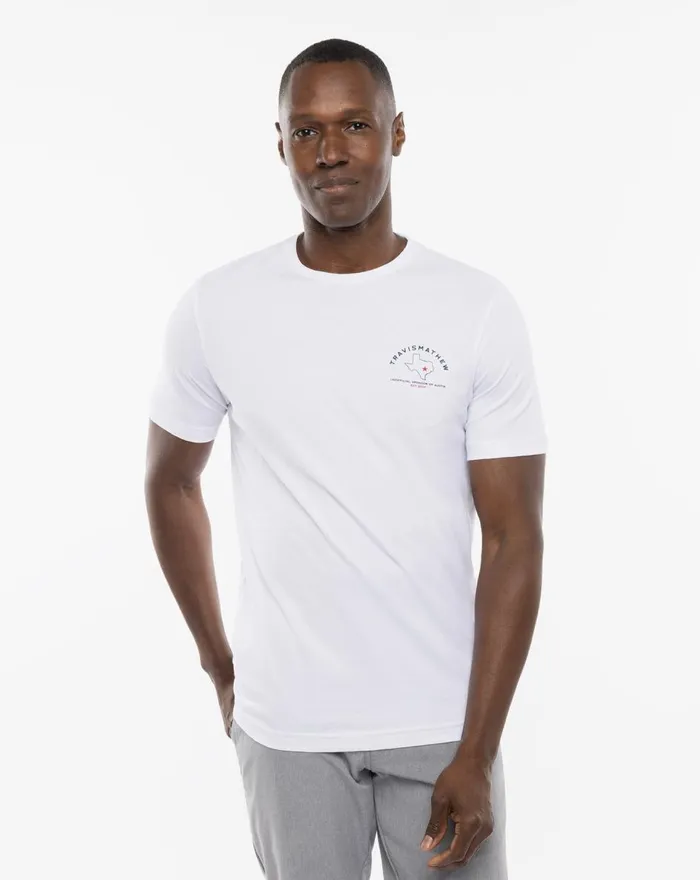 Men Tees TravisMathew ENCHANTED ROCK TEE White