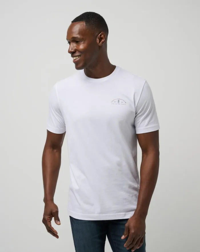 Men Tees TravisMathew FAMOUS REINDEER TEE White