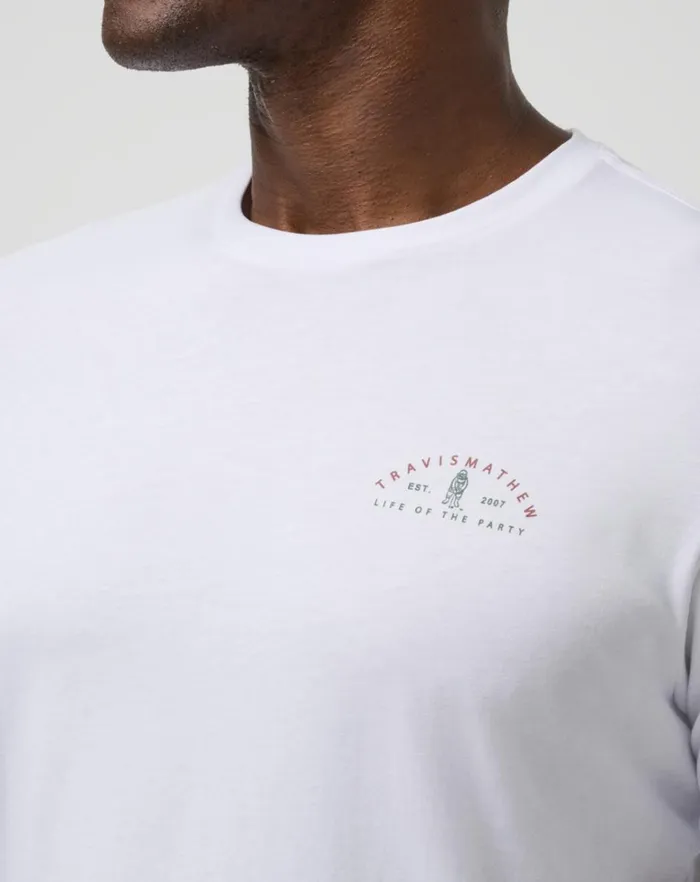 Men Tees TravisMathew FAMOUS REINDEER TEE White
