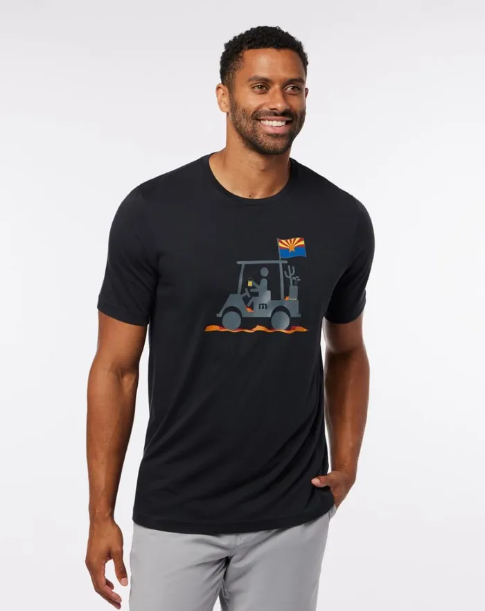 Men Tees TravisMathew MAN OF THE DESERT 20 TEE Black