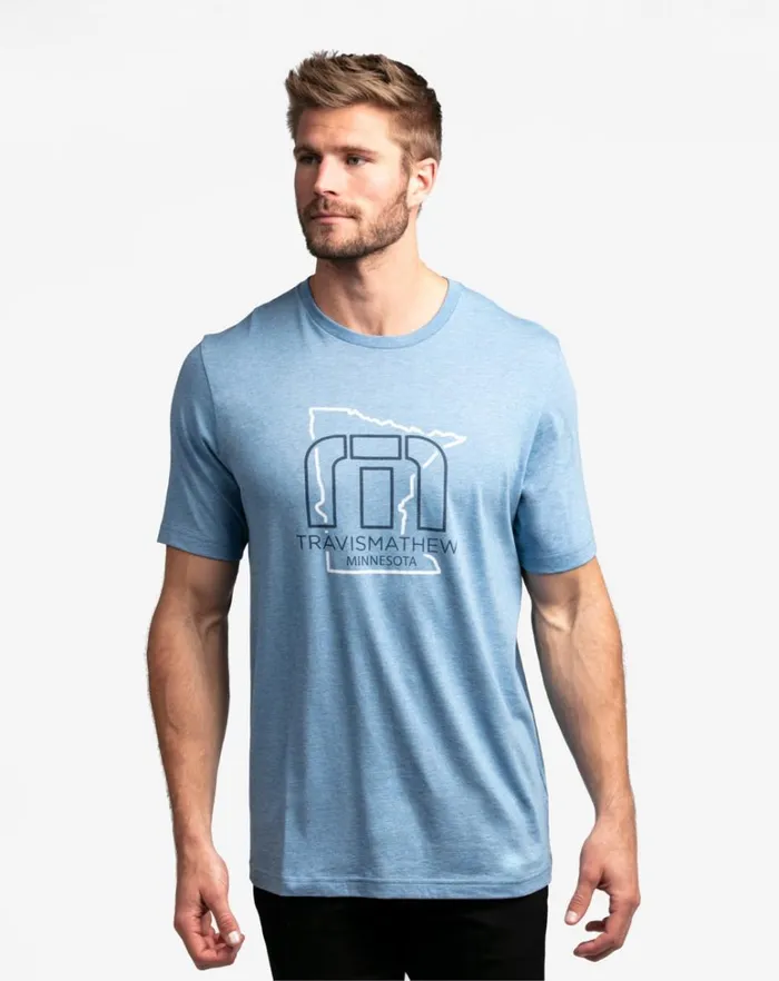 Men Tees TravisMathew MONARCH 20 TEE Heather Allure