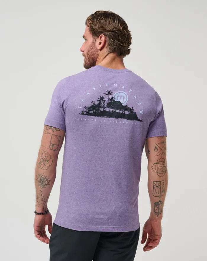 Men Tees TravisMathew ROOM WITH A VIEW TEE Heather Imperial