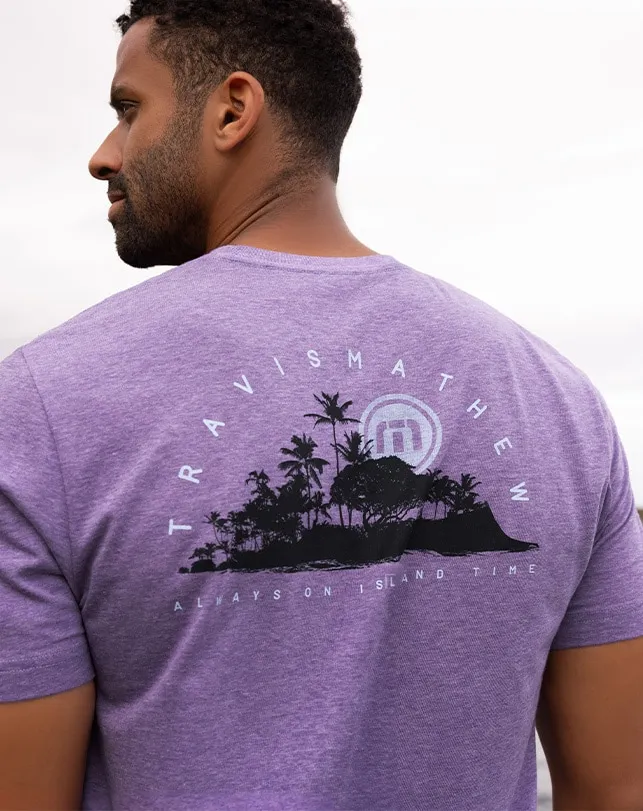 Men Tees TravisMathew ROOM WITH A VIEW TEE Heather Imperial Men Tees TravisMathew ROOM WITH A VIEW TEE Heather Imperial