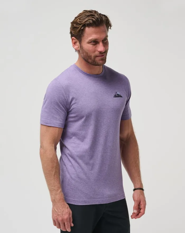 Men Tees TravisMathew ROOM WITH A VIEW TEE Heather Imperial Men Tees TravisMathew ROOM WITH A VIEW TEE Heather Imperial