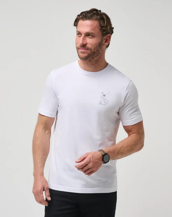 Men Tees TravisMathew SUMMER TO REMEMBER TEE White