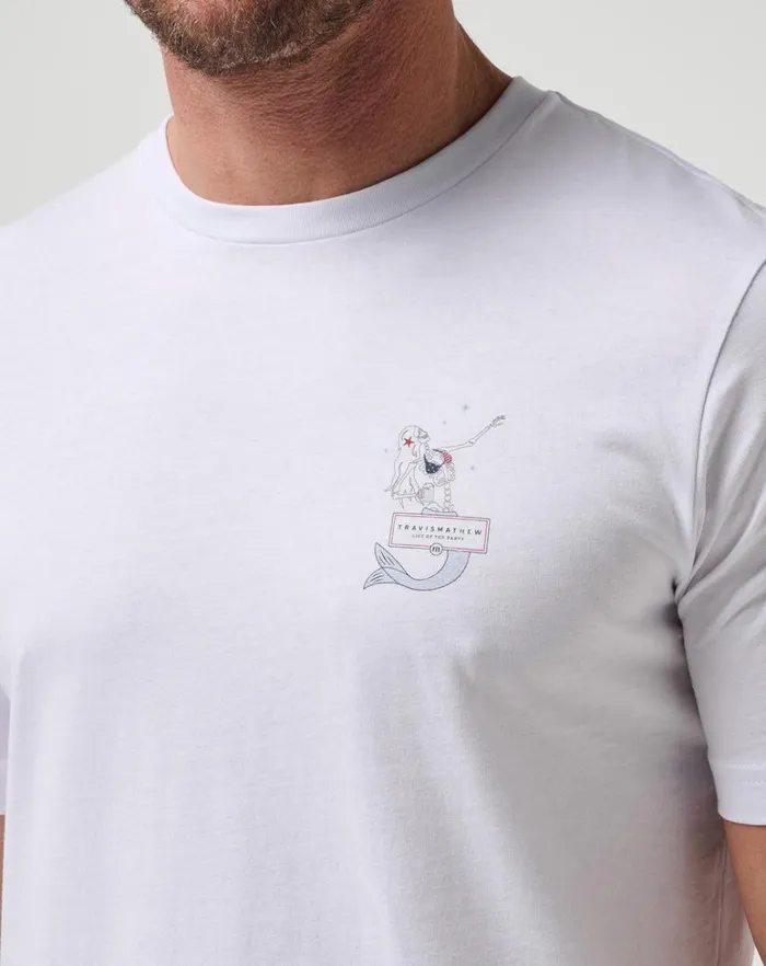 Men Tees TravisMathew SUMMER TO REMEMBER TEE White