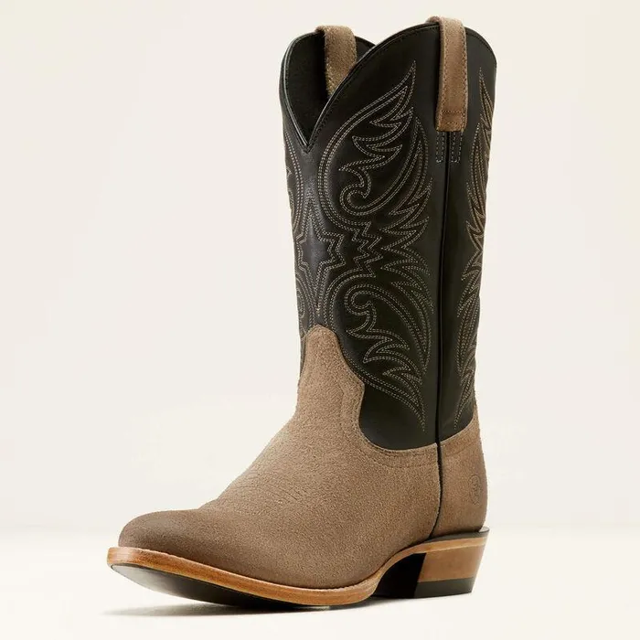 Men Western Boots Ariat Bankroll Western Boot Smokey Roughoutraven Black