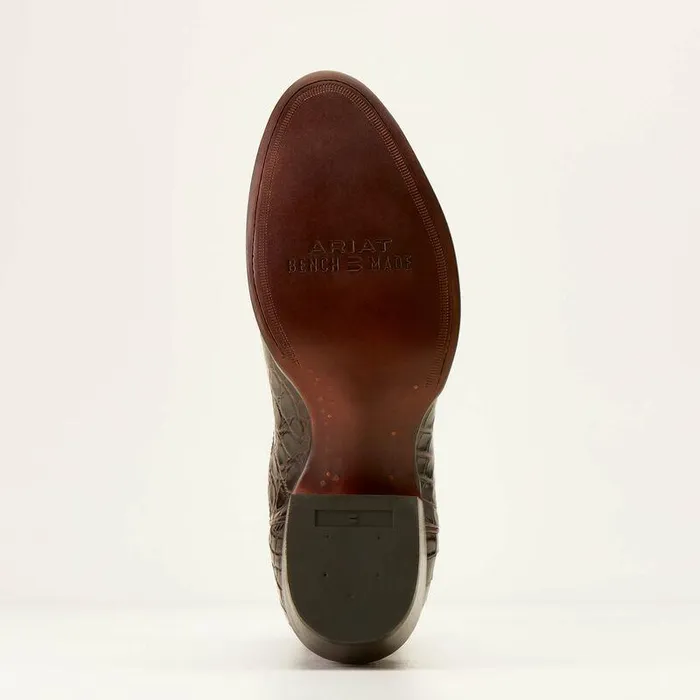 Men Western Boots Ariat Bench Made James Western Boot Hickory American Alligator Men Western Boots Ariat Bench Made James Western Boot Hickory American Alligator
