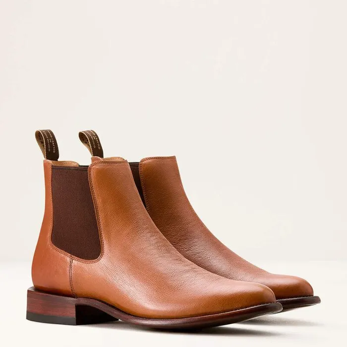 Men Western Boots Ariat Bench Made Reed Western Boot Aged Cognac