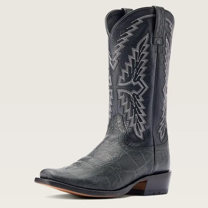 Men Western Boots Ariat Futurity Showman Cowboy Boot Black Elephant Print