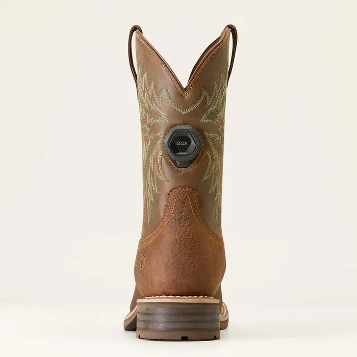 Men Western Boots Ariat Hybrid Rancher BOA Waterproof Cowboy Boot Acorn Brown Men Western Boots Ariat Hybrid Rancher BOA Waterproof Cowboy Boot Acorn Brown