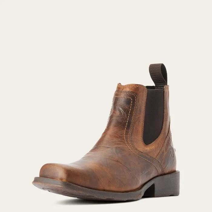 Men Western Boots Ariat Midtown Rambler Square Toe Chelsea Boot Barn Brown