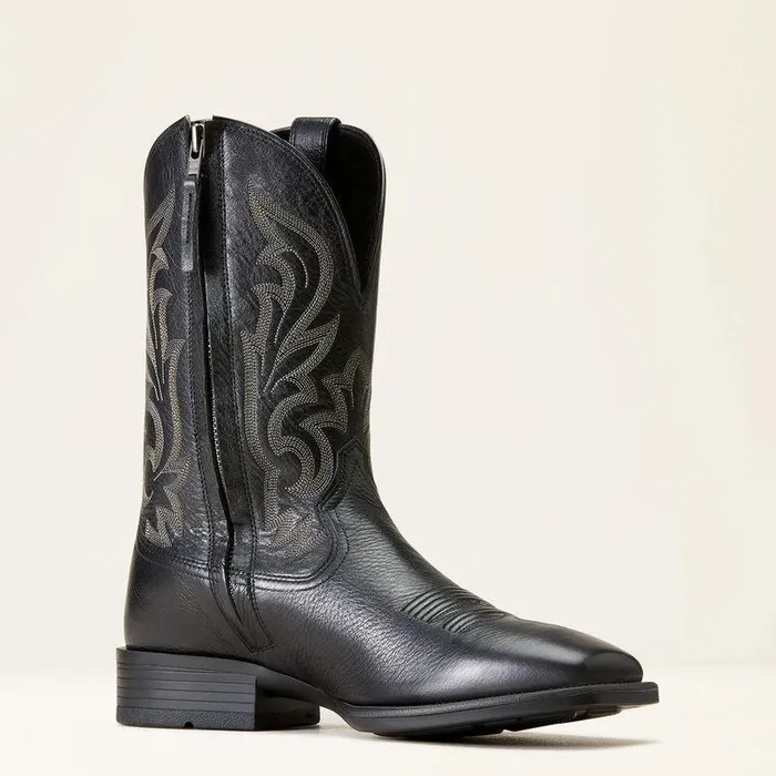 Men Western Boots Ariat Slim Zip Ultra Western Boot Black Deertan Men Western Boots Ariat Slim Zip Ultra Western Boot Black Deertan