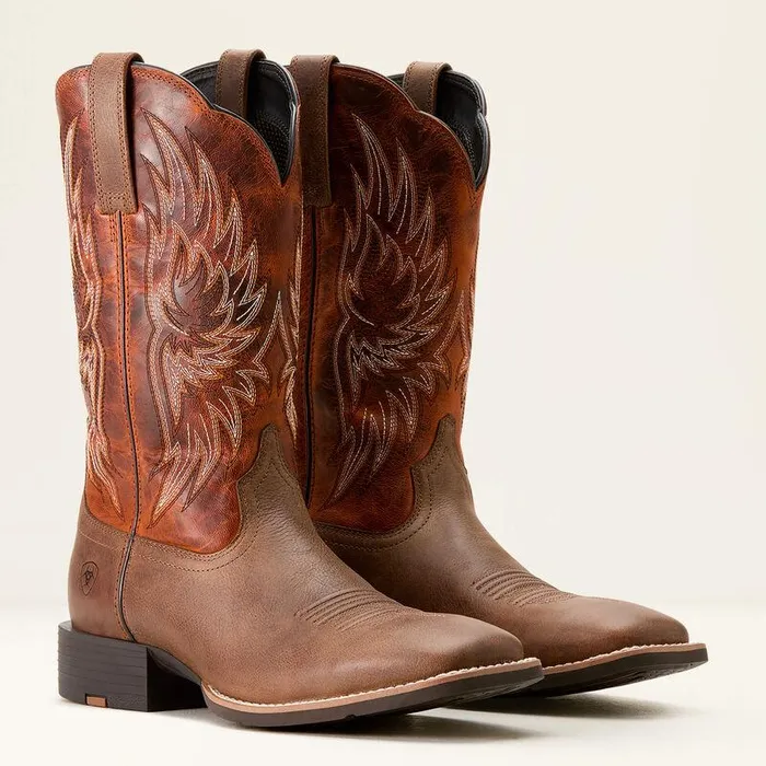 Men Western Boots Ariat Sport Rider Cowboy Boot Vintage Oakrustic Orange Men Western Boots Ariat Sport Rider Cowboy Boot Vintage Oakrustic Orange