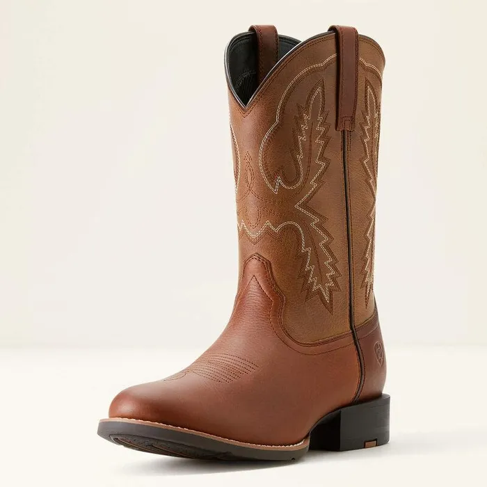 Men Western Boots Ariat Sport Stratten Cowboy Boot Peanuttoasty Tan