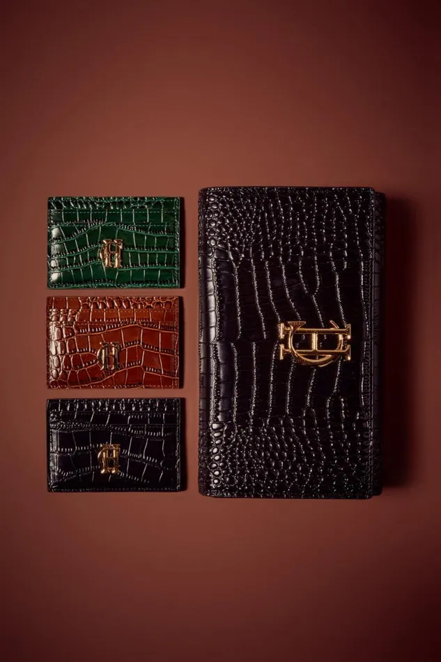 MenWomen Chelsea Card Holder Black Croc Holland Cooper Small Leather Goods MenWomen Chelsea Card Holder Black Croc Holland Cooper Small Leather Goods