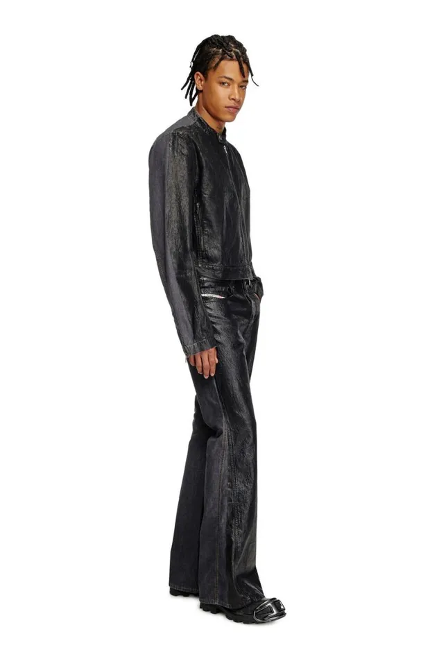 MenWomen Diesel Diesel X Damiano David Bootcut Jeans 1998 DBuck 0DBCV Blackdark Grey
