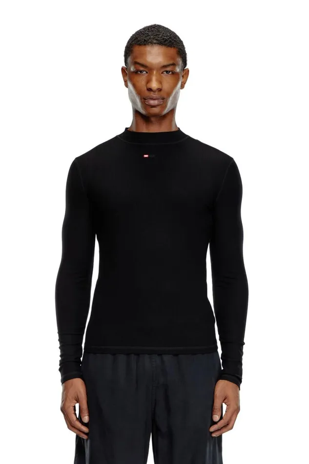 MenWomen Diesel TShirts and Polos TMOKKYLSMICRODIV Black
