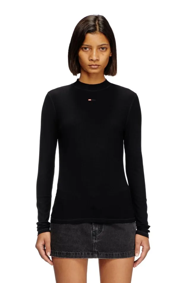 MenWomen Diesel TShirts and Polos TMOKKYLSMICRODIV Black