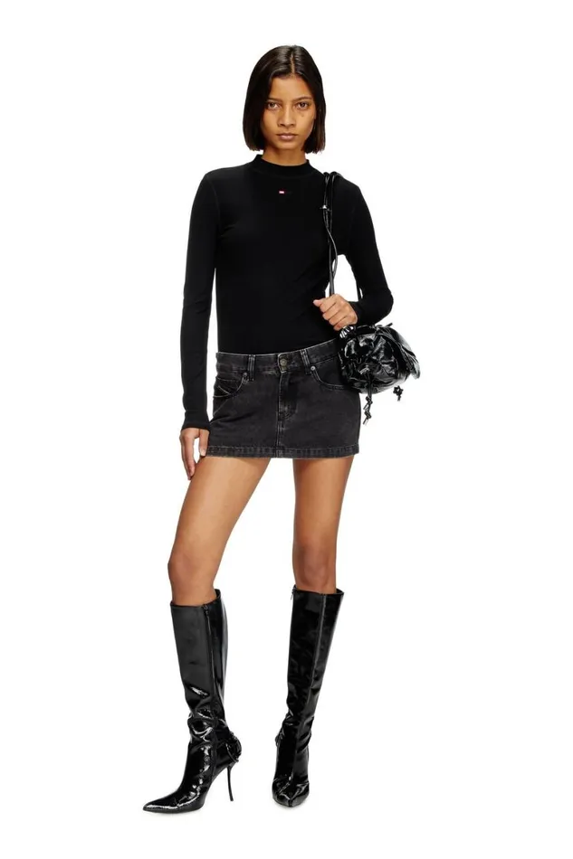 MenWomen Diesel TShirts and Polos TMOKKYLSMICRODIV Black