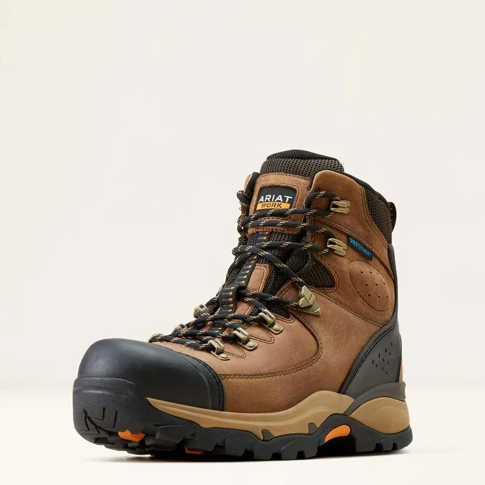 Men Work Boots Ariat Endeavor 6quot Waterproof Work Boot Dusted Brown