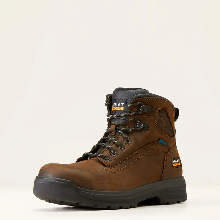 Men Work Boots Ariat Turbo 6quot Waterproof Work Boot Rich Brown