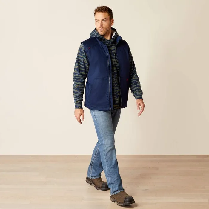 Men Workwear Ariat FR Basic Insulated Vest Navy
