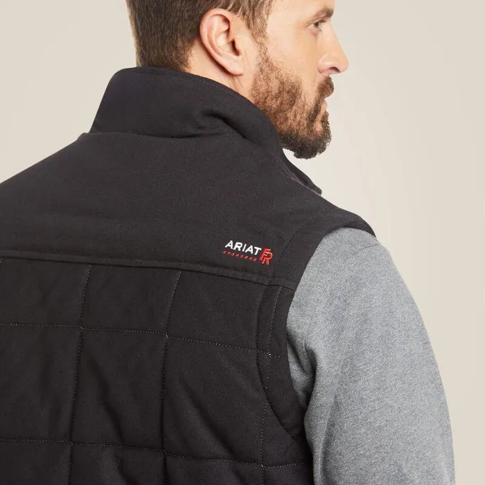 Men Workwear Ariat FR Crius Insulated Vest Black Men Workwear Ariat FR Crius Insulated Vest Black