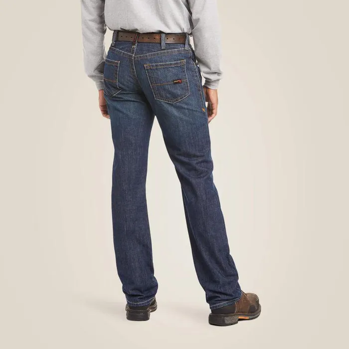 Men Workwear Ariat FR M5 Straight Basic Stackable Straight Leg Jean Shale