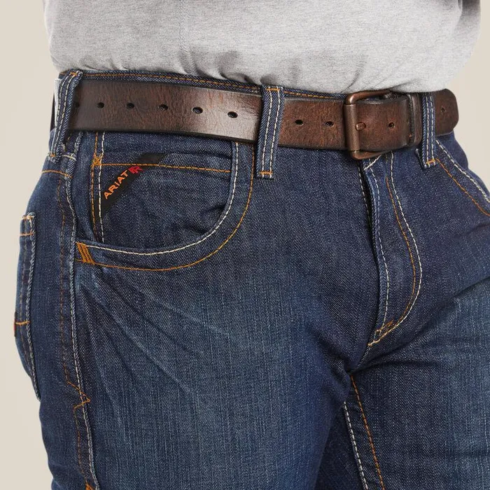 Men Workwear Ariat FR M5 Straight Basic Stackable Straight Leg Jean Shale