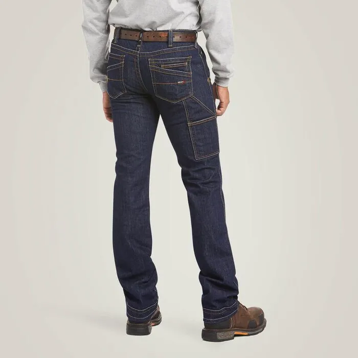 Men Workwear Ariat FR M7 Slim DuraStretch Workhorse Stackable Straight Leg Jean Rinse