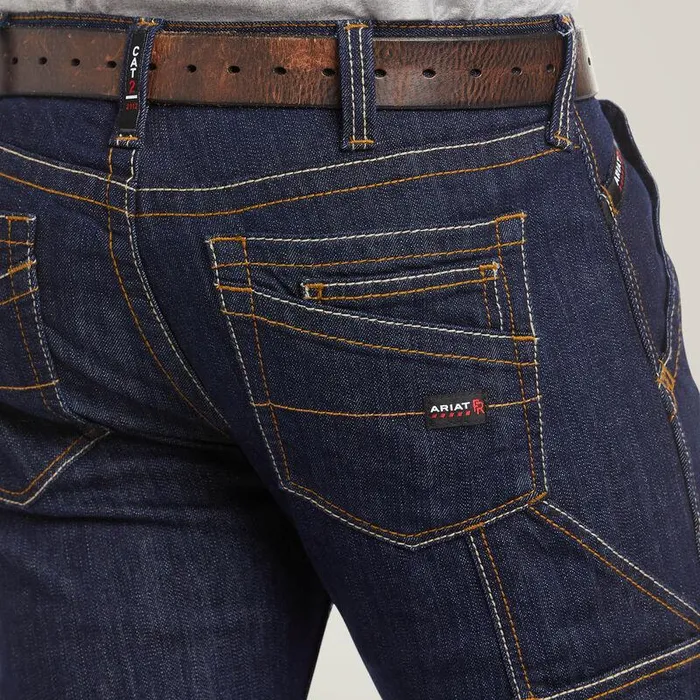 Men Workwear Ariat FR M7 Slim DuraStretch Workhorse Stackable Straight Leg Jean Rinse