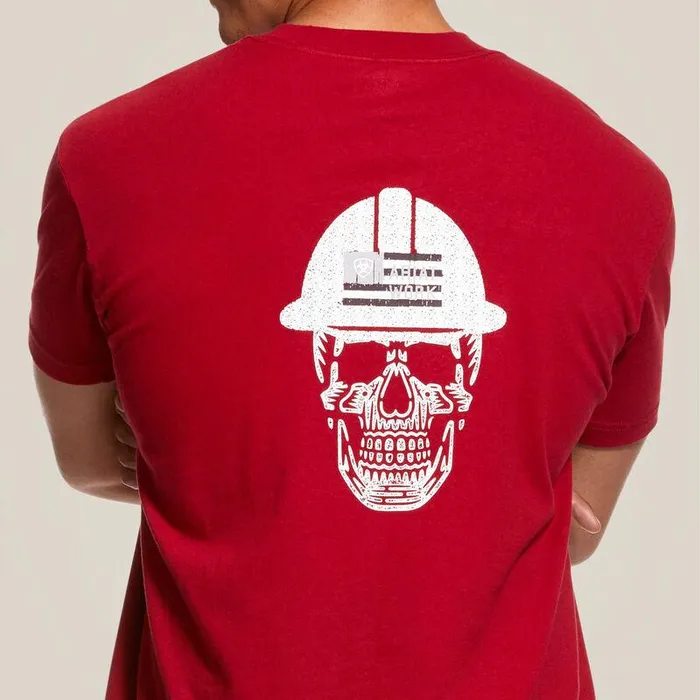 Men Workwear Ariat Rebar Cotton Strong Roughneck Graphic TShirt Rio Red Men Workwear Ariat Rebar Cotton Strong Roughneck Graphic TShirt Rio Red