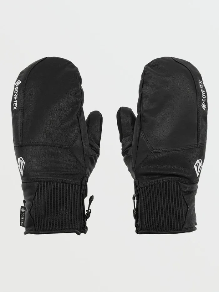 Mens Gloves and Mitts Volcom Service GoreTex Mitts 8211 Black